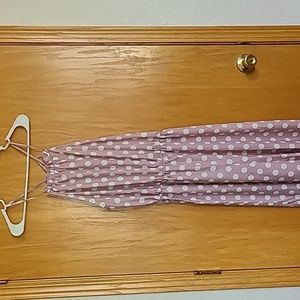 NWT Live Life on the Beach Polka Dot Jumpsuit Size Medium
